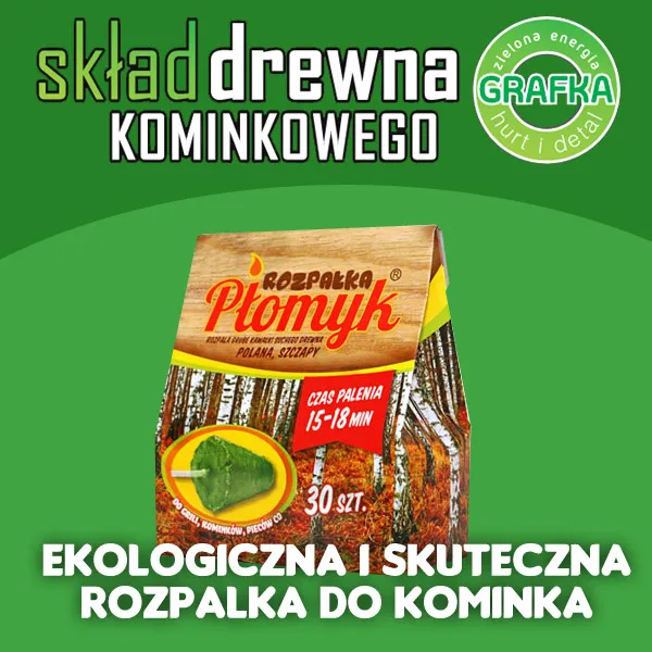 Ekologiczna i skuteczna rozpałka do kominka, rozpala "od góry"
